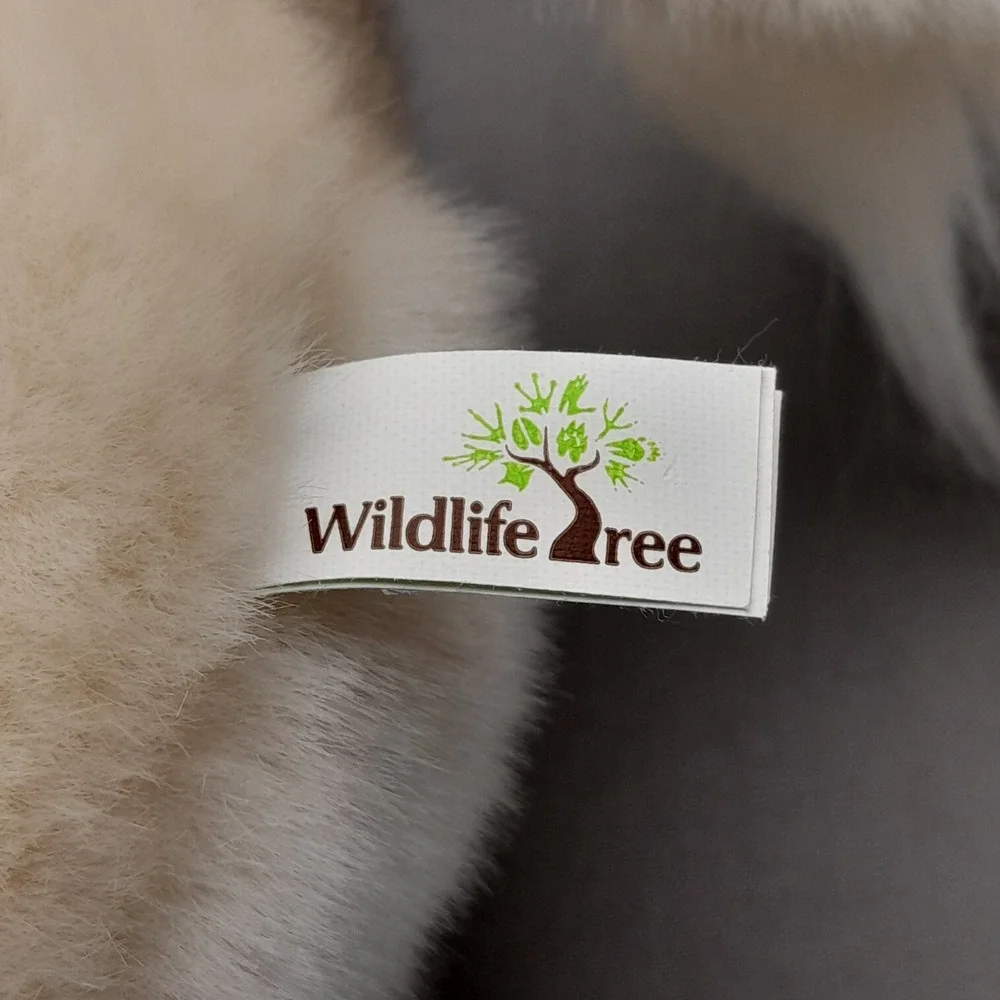 Wildlife Tree White Lion Plush Stuffed Animal Soft Fluffy Mane 10 Inch Sitting